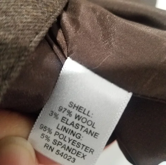 Banana Republic Back Zip Wool Blend Pencil Skirt. - Picture 5 of 9